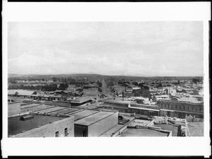 Los Angeles Street and Aliso Street from Baker Block looking east, downtown Los Angeles, 1885