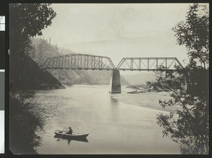 Bohemia Bridge at a camp location, Sonoma County