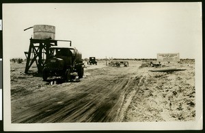 Imperial County sandhill road construction, 1926