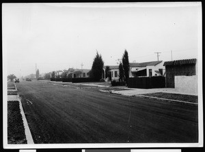 Clean street during its surfacing process