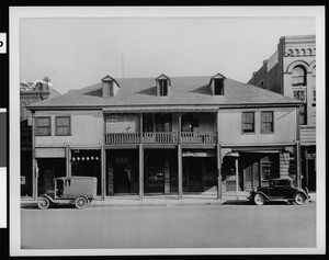 Exterior view of the historic Lugo home, Los Angeles, 1928