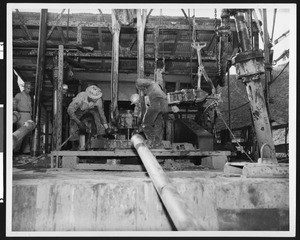 Men working at the General Petroleum Corporation's refinery, ca.1940