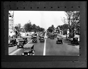 Figueroa Street at Adams looking north, ca.1924