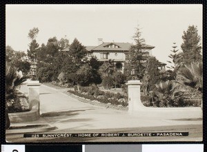 Home of Robert and Clara Burdette, 1910