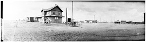 Panoramic view of a railroad station in the Imperial Valley