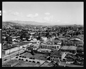 Panoramic view of Hollywood looking northeast from Santa Monica Boulevard and Highland Avenue, ca.1926