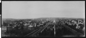 Panoramic view of Salem, Oregon from the dome of the capital