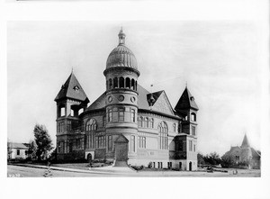 First Universalist Church and Public Library, Pasadena, ca.1890