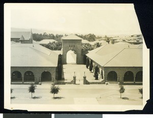 View of Stanford University campus, ca.1900