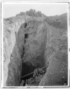 Open cut method of mining ore at the mine of the Karma Mining Company, Mojave Mining District