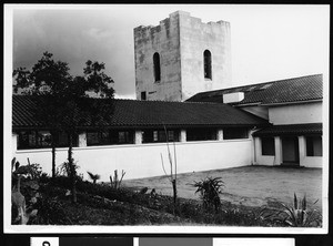 Exterior view of the Caroline Boeing Poole Wing of North American Indian Basketry at the Southwest Museum, Los Angeles