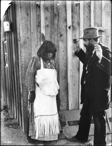 Walapai Indian woman, the wife of Chief Shurum, with W.H. James, Hackbury, Arizona, ca.1900