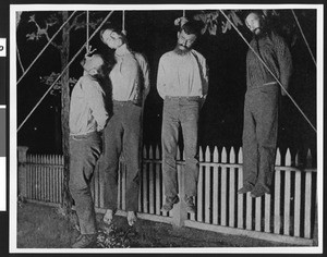 Four hung men in Yreka, Siskiyou County, California, on September 1894