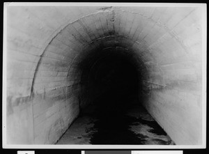 Department of Public Works sewer, interior view