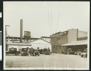 Exterior view of the Associated Meat Company, ca.1925