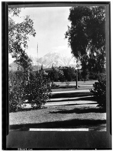 View of the campus of Pomona College in Claremont, May 1933