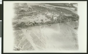 Aerial view of flooding near Riverside, ca.1930