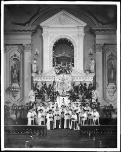 St. Vibiana's Church altar boys, Los Angeles, ca.1898-1901