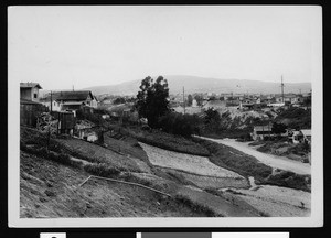 Residences on a hillside in Los Angeles