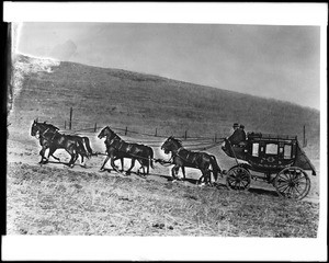 Captain William Banning's stagecoach, ca.1875