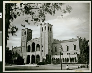 Exterior view of Royce Hall at UCLA, 1930-1950