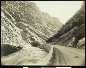 Road winding through Ogden Canyon, Utah