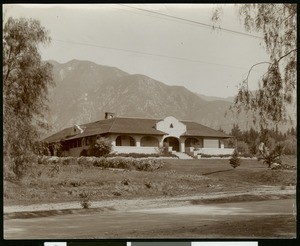 Exterior view of the Clark residence in Altadena