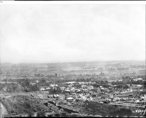 Panoramic view of Hollywood from head of Cherokee Avenue
