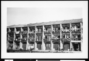 Apartment house, Kowloon, Hong Kong, China, ca.1900