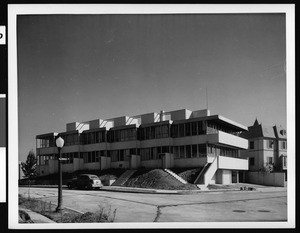 Landfair Apartment building, on the southwest corner of Landfair Avenue and Ophir Drive in Westwood, 1938