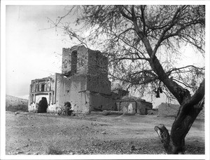 General view of the ruin of Mission Tumacacori, near Tucson, Arizona, ca.1908