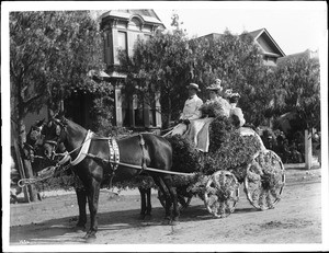 The Bradbury float in La Fiesta de Los Angeles 1896