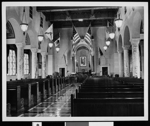 Los Angeles City Hall chamber interior view