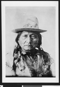 Portrait of Sitting Bull, the head chief at the Custer Massacre, ca.1890