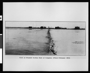 View of east Compton during the flood of 1914