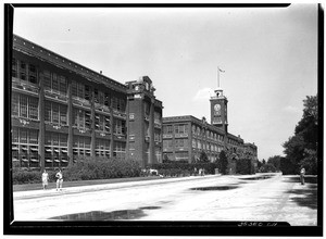 Exterior view of the Goodyear Tire and Rubber Company factory