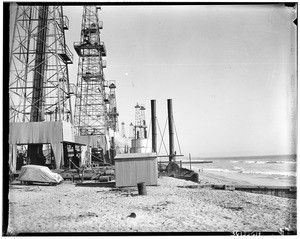 Coastal oil wells