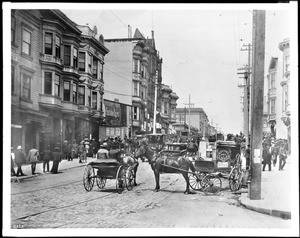 San Francisco's remaining business street, Fillmore Street, after the 1906 earthquake and fire, ca.1906