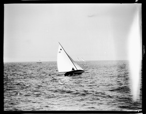 View of a sailboat in Long Beach