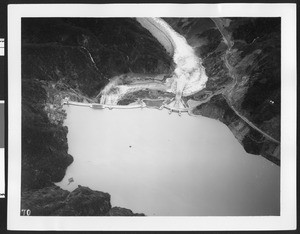 Morris Dam on the San Gabriel River, ca.1930