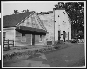 Two old buildings in Fiddletown, 1936