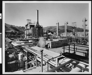 Exterior view of Shell Chemical Corporation synthetic Ammonia Plant, ca.1940