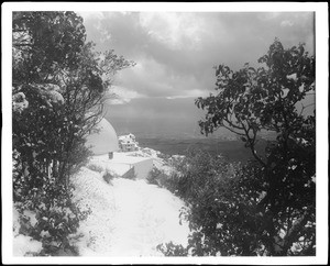 Echo Mountain Observatory and Hotel in Winter, ca.1895-1900