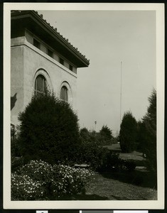 Exterior view of the Southern California Edison steam power plant in Long Beach, 1930