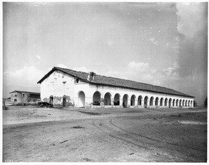 The cloister of Mission San Fernando, California, from the southwest, 1904