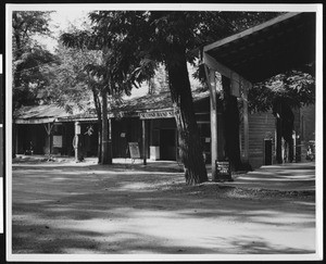 Street corner in Weaverville, Trinity County, 1936