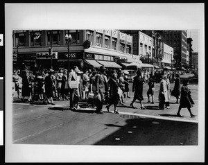 Telegraph Avenue and Seventeenth Street in Oakland, March, 1943