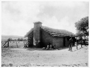 Pedro Orlingwitch's house in Agua Caliente at Warner's Ranch, ca.1898