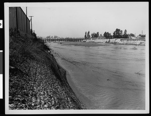 Swollen flood ditch, 1938