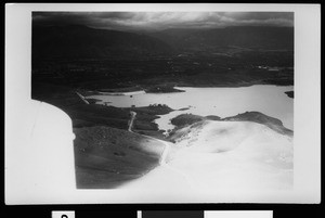 Aerial view of an unidentified flooded area, 1938